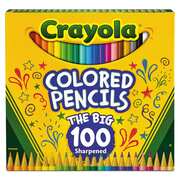 Crayola Pencil, Color, Ast, PK100 68-8100
